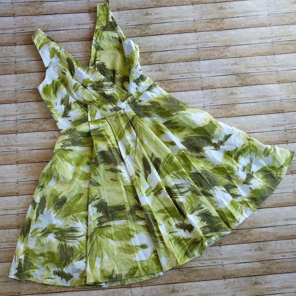**sold**Ann Taylor Green Cotton Sundress